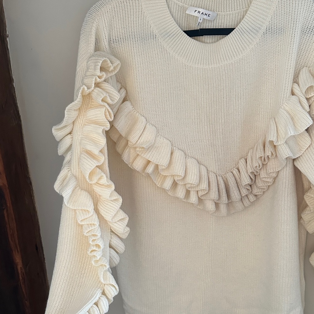 FRAME Ruffle Sweater NWOT - Picture 6 of 6